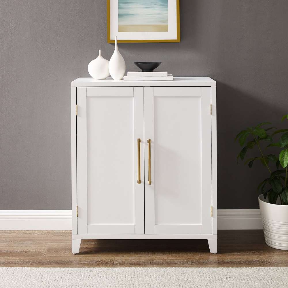 Crosley Furniture - Roarke Stackable Kitchen Pantry Storage Cabinet White - CF3130-WH veiw 3