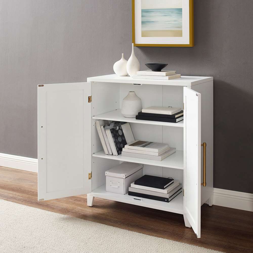 Crosley Furniture - Roarke Stackable Kitchen Pantry Storage Cabinet White - CF3130-WH veiw 4