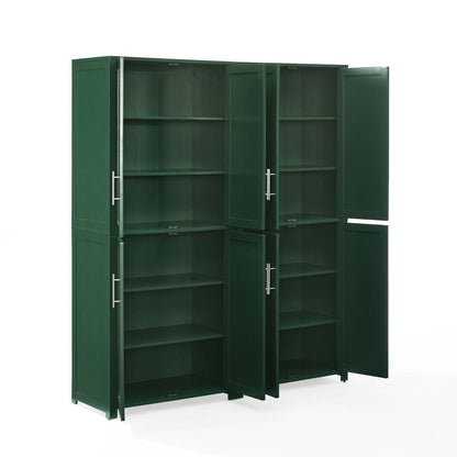 Crosley Furniture - Savannah 2-Piece Kitchen Storage Pantry Set - 2 Pantries - KF33020HG view 3