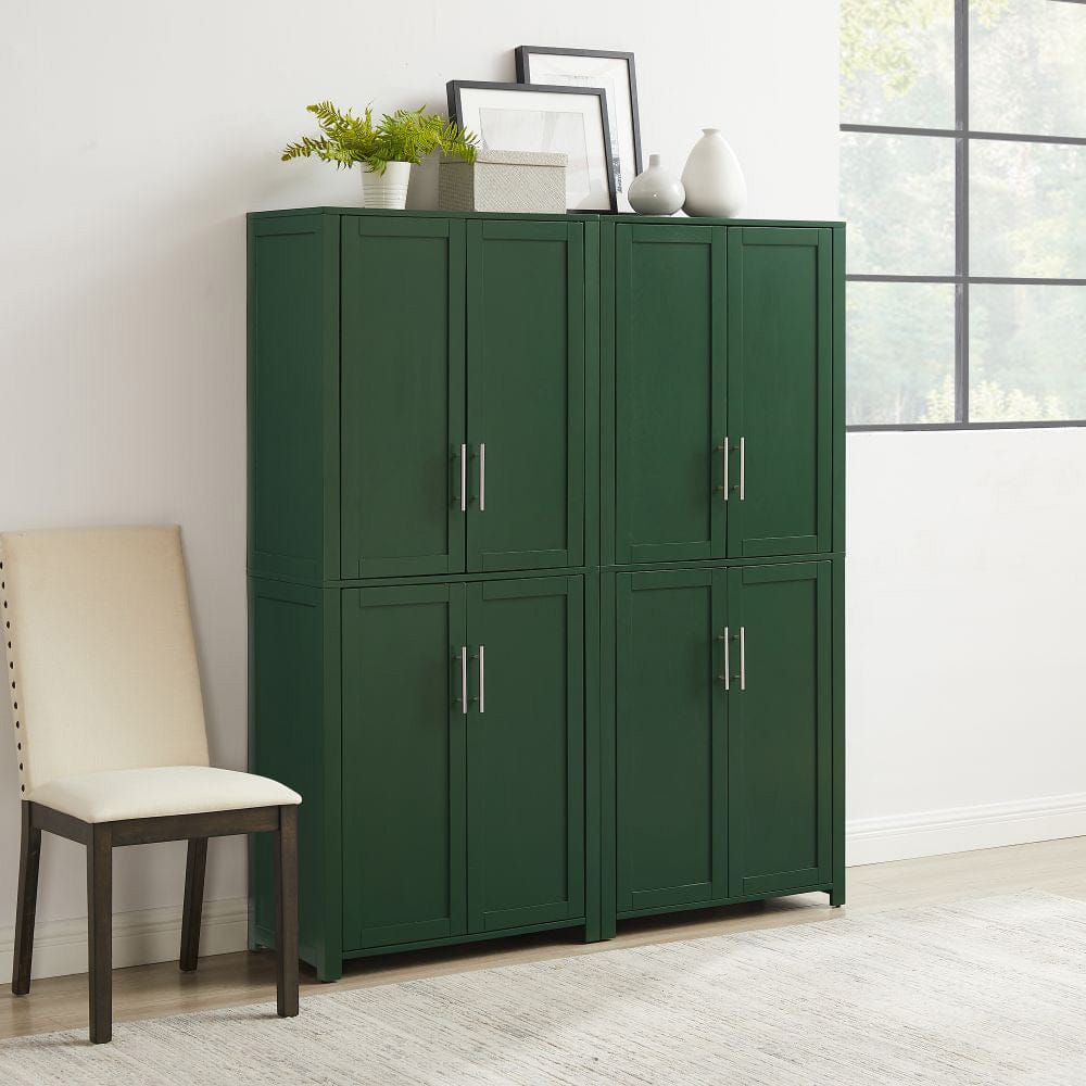 Crosley Furniture - Savannah 2-Piece Kitchen Storage Pantry Set - 2 Pantries - KF33020HG view 6