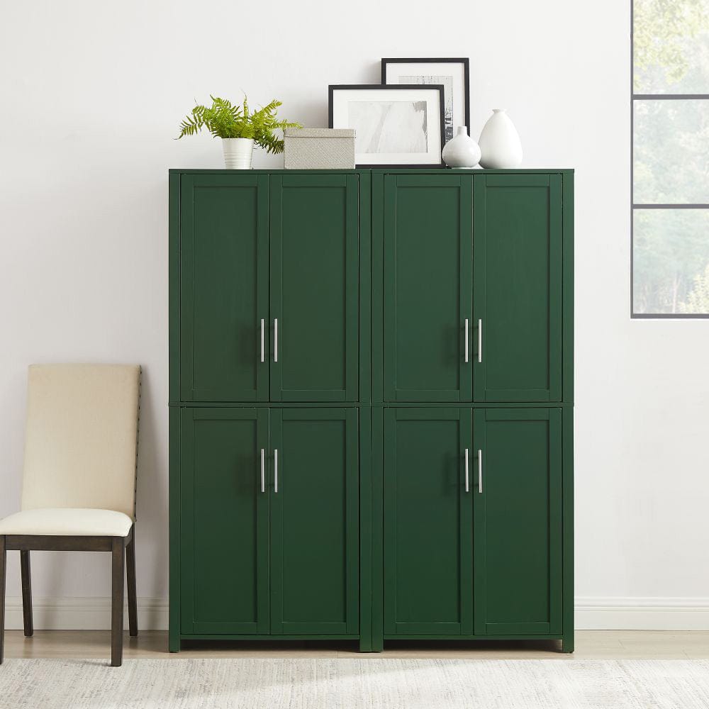 Crosley Furniture - Savannah 2-Piece Kitchen Storage Pantry Set - 2 Pantries - KF33020HG view 7
