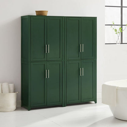 Crosley Furniture - Savannah 2-Piece Kitchen Storage Pantry Set - 2 Pantries - KF33020HG view 9