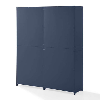 Crosley Furniture - Savannah 2-Piece Kitchen Storage Pantry Set Navy - 2 Pantries - KF33020NV veiw 8