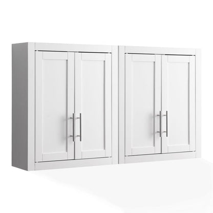 Crosley Furniture - Savannah 2Pc Wall Kitchen Storage Cabinet - 2 Wall Cabinets - KF33092WH view 1