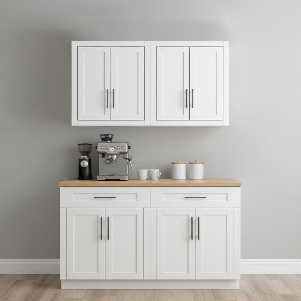 Crosley Furniture - Savannah 2Pc Wall Kitchen Storage Cabinet - 2 Wall Cabinets - KF33092WH view 6