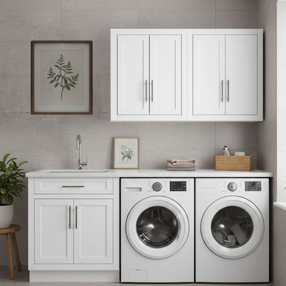 Crosley Furniture - Savannah 2Pc Wall Storage Cabinet - 2 Wall Cabinets - KF33090WH view 7