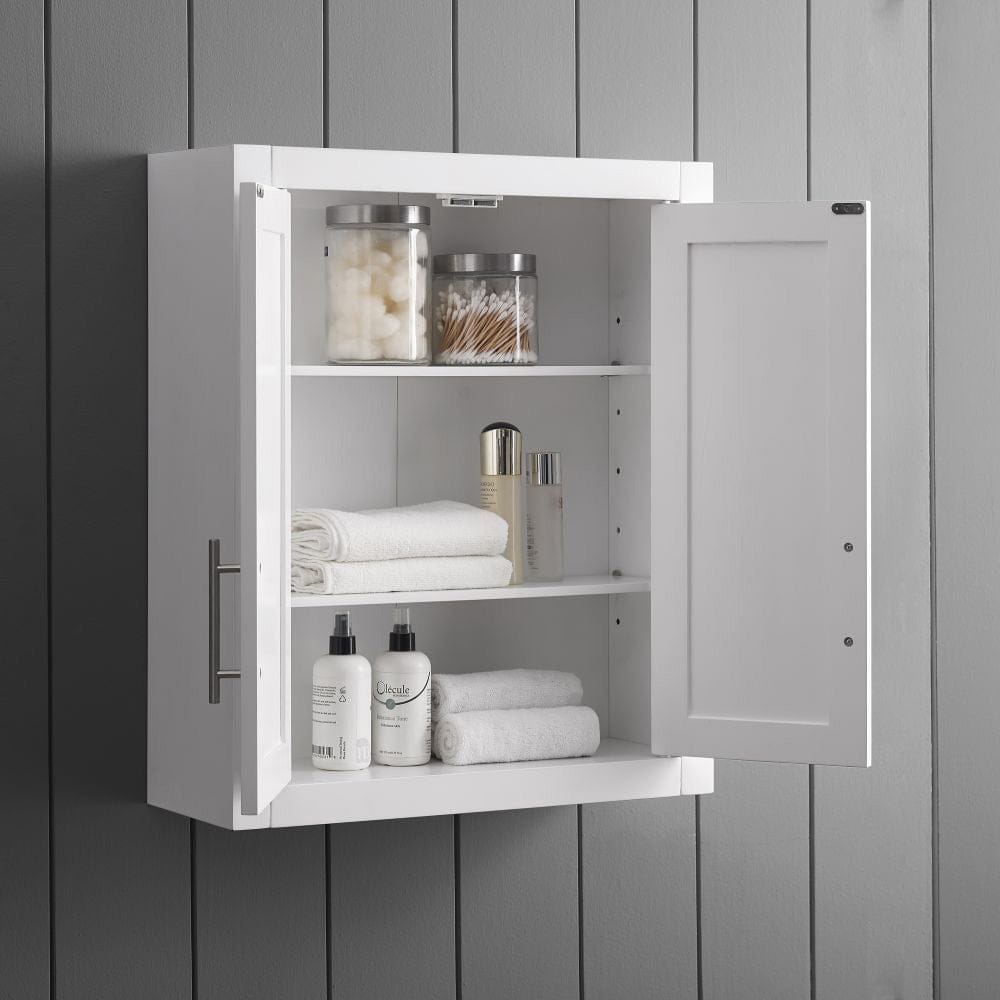Crosley Furniture - Savannah 2Pc Wall Storage Cabinet - 2 Wall Cabinets - KF33090WH view 8