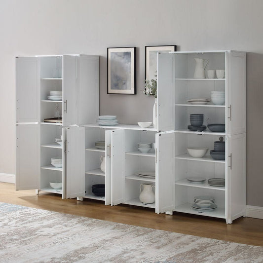 Crosley Furniture - Savannah 3-Piece Sideboard And Pantry Set - Sideboard & 2 Pantries - KF33028WH view 1