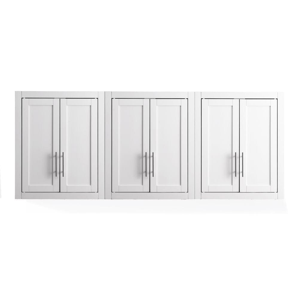 Crosley Furniture - Savannah 3Pc Wall Kitchen Storage Cabinet - 3 Wall Cabinets - KF33093WH view 2