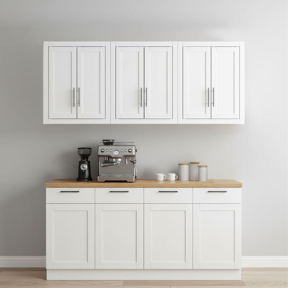 Crosley Furniture - Savannah 3Pc Wall Kitchen Storage Cabinet - 3 Wall Cabinets - KF33093WH view 6