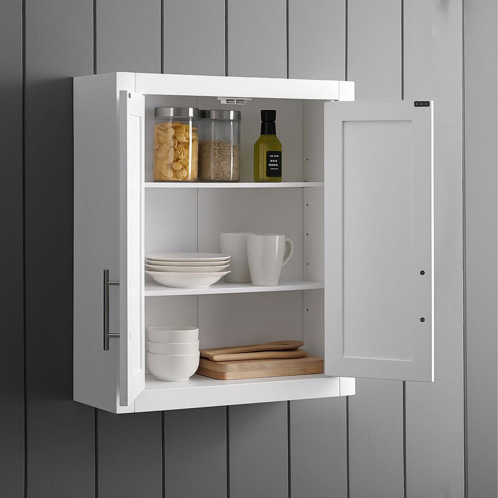 Crosley Furniture - Savannah 3Pc Wall Kitchen Storage Cabinet - 3 Wall Cabinets - KF33093WH view 7