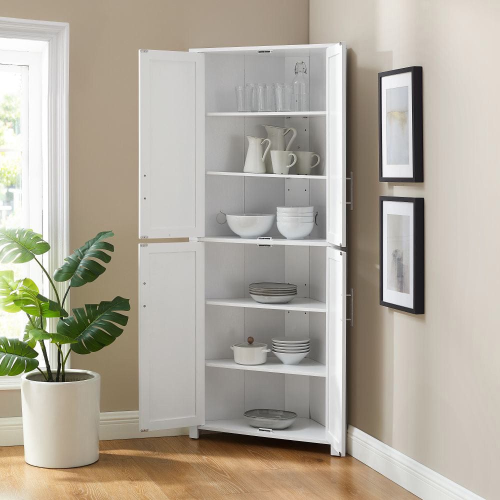 Crosley Furniture - Savannah Corner Pantry - CF3140-WH view 1