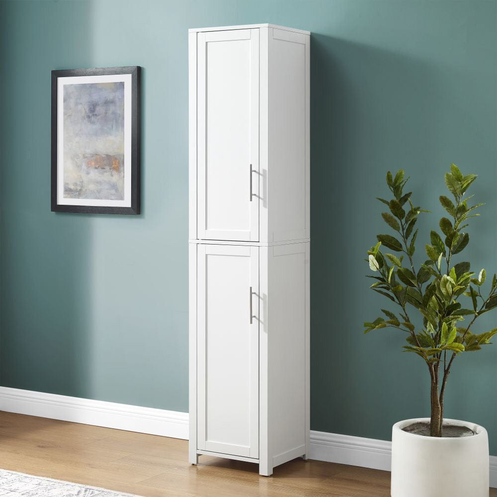 Crosley Furniture - Savannah Linen Storage Cabinet - CF7029-WH view 9