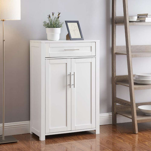 Crosley Furniture - Savannah Storage Cabinet White - CF3116-WH veiw 1