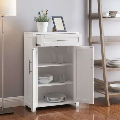 Crosley Furniture - Savannah Storage Cabinet White - CF3116-WH veiw 2