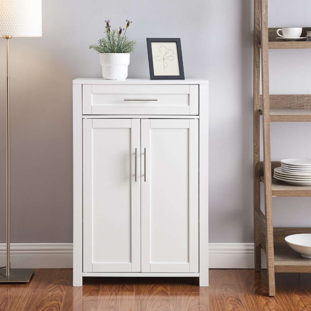 Crosley Furniture - Savannah Storage Cabinet White - CF3116-WH veiw 3