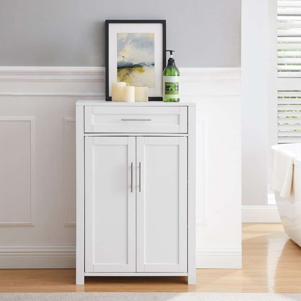 Crosley Furniture - Savannah Storage Cabinet White - CF3116-WH veiw 6