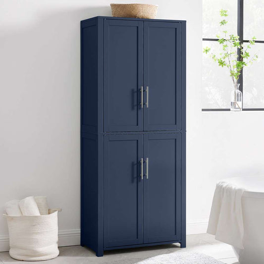 Crosley Furniture - Savannah Tall Kitchen Storage Pantry Navy - CF3115-NV veiw 2