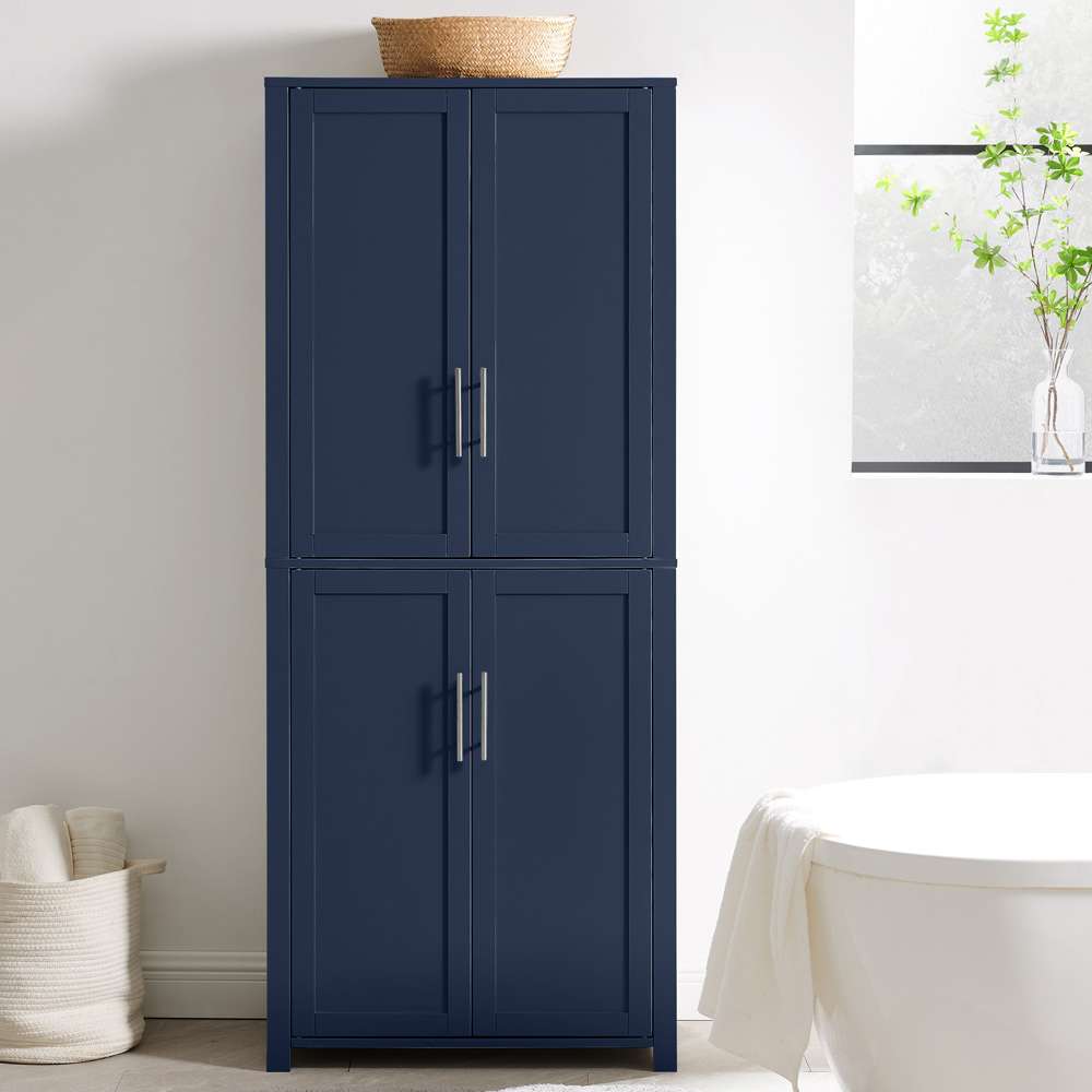 Crosley Furniture - Savannah Tall Kitchen Storage Pantry Navy - CF3115-NV veiw 4