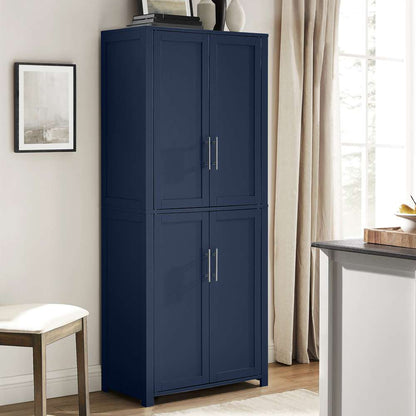Crosley Furniture - Savannah Tall Kitchen Storage Pantry Navy - CF3115-NV veiw 5
