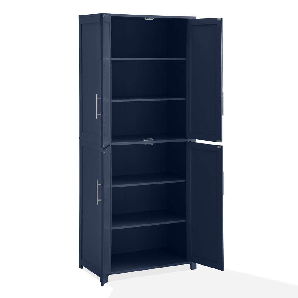 Crosley Furniture - Savannah Tall Kitchen Storage Pantry Navy - CF3115-NV veiw 10