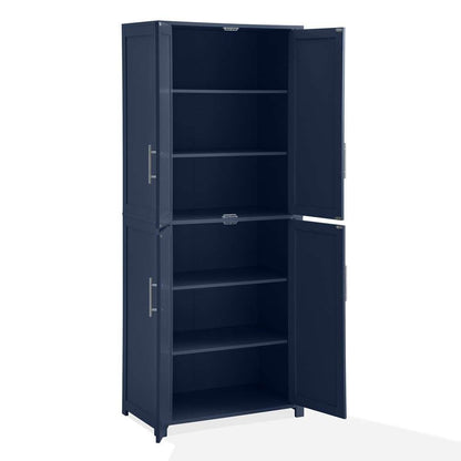 Crosley Furniture - Savannah Tall Kitchen Storage Pantry Navy - CF3115-NV veiw 10