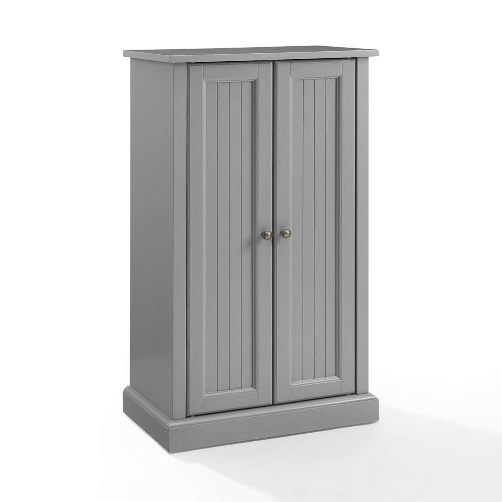 Crosley Furniture - Seaside Accent Cabinet Distressed Gray - CF3106-GY veiw 2