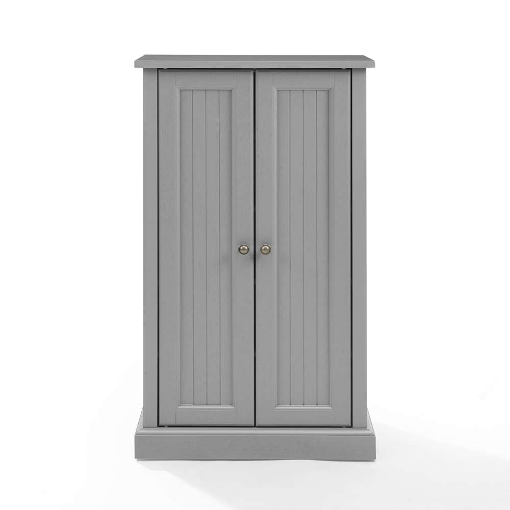 Crosley Furniture - Seaside Accent Cabinet Distressed Gray - CF3106-GY veiw 3