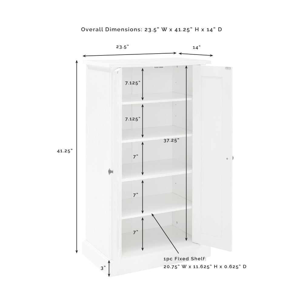 Crosley Furniture - Seaside Accent Cabinet White - CF3106-WH veiw 8