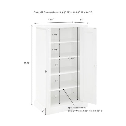 Crosley Furniture - Seaside Accent Cabinet White - CF3106-WH veiw 8