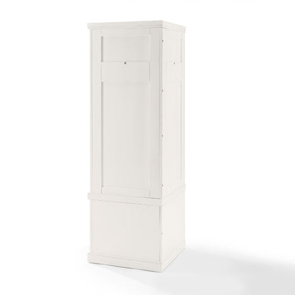 Crosley Furniture - Seaside Corner Hall Tree Distressed White - CF6020-WH veiw 3