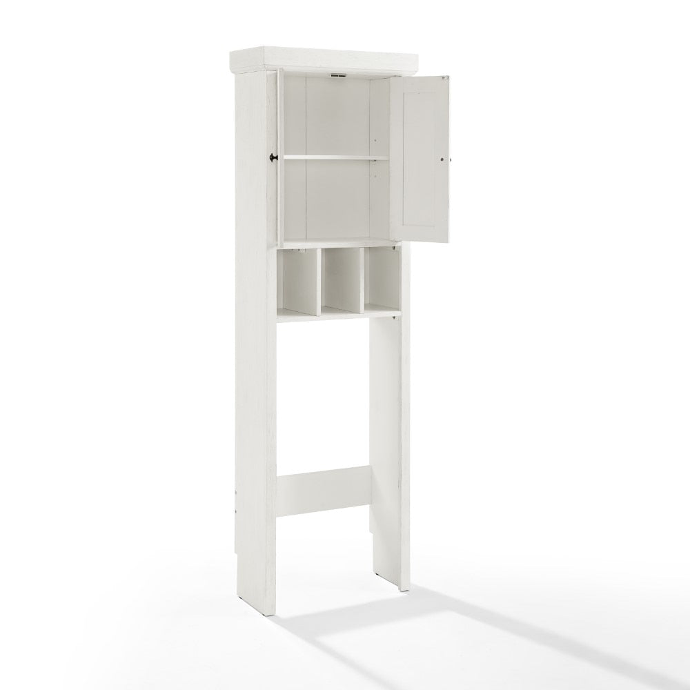 Crosley Furniture - Seaside Space Saver Distressed White - CF7018-WH veiw 4