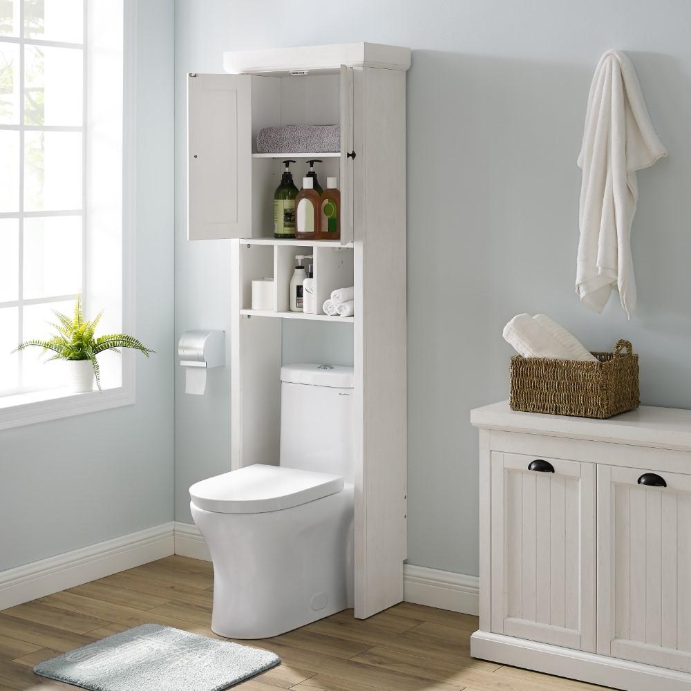Crosley Furniture - Seaside Space Saver Distressed White - CF7018-WH veiw 7