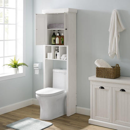 Crosley Furniture - Seaside Space Saver Distressed White - CF7018-WH veiw 7
