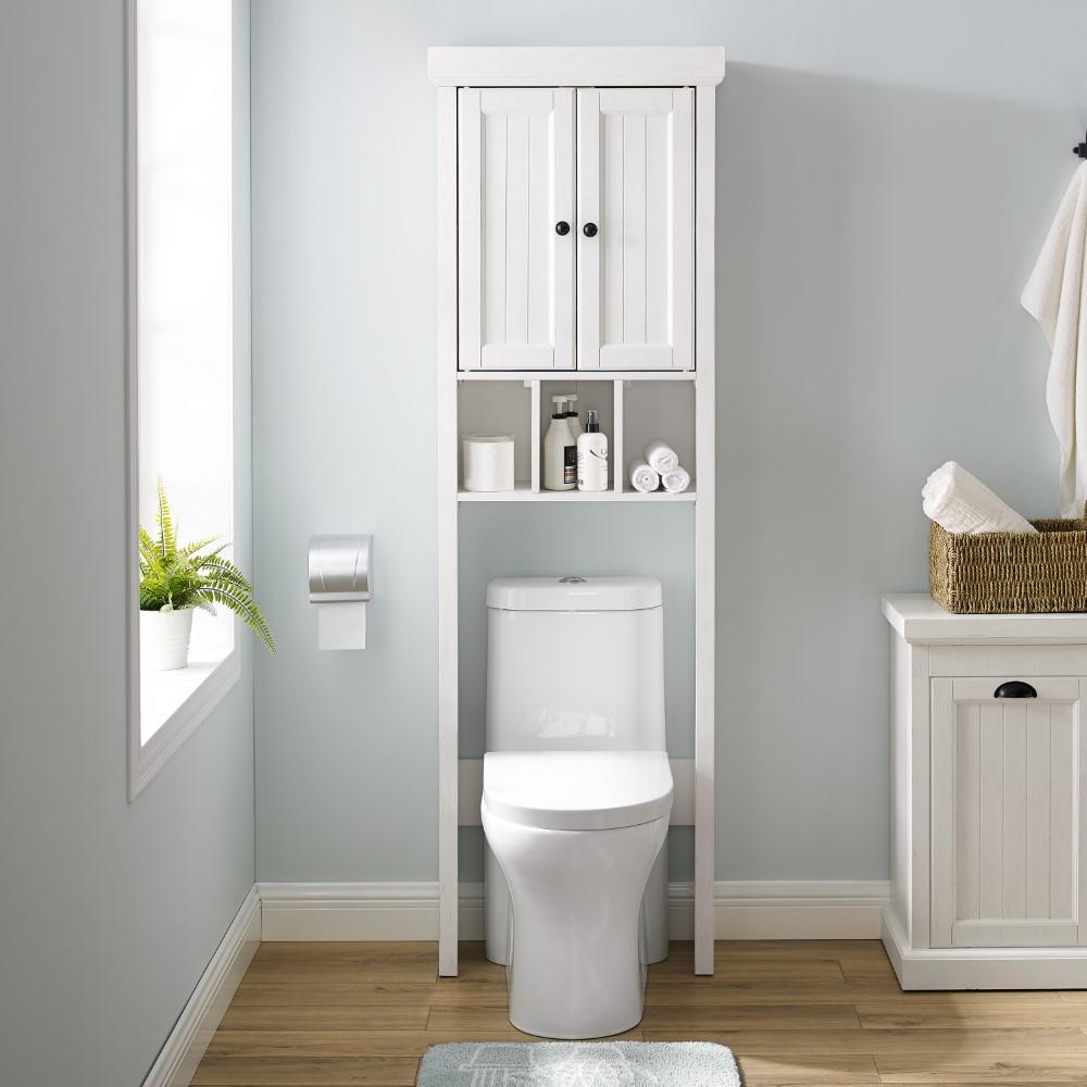 Crosley Furniture - Seaside Space Saver Distressed White - CF7018-WH veiw 8