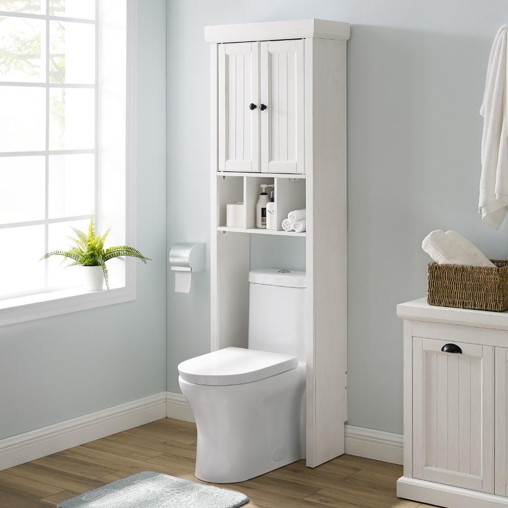 Crosley Furniture - Seaside Space Saver Distressed White - CF7018-WH veiw 9