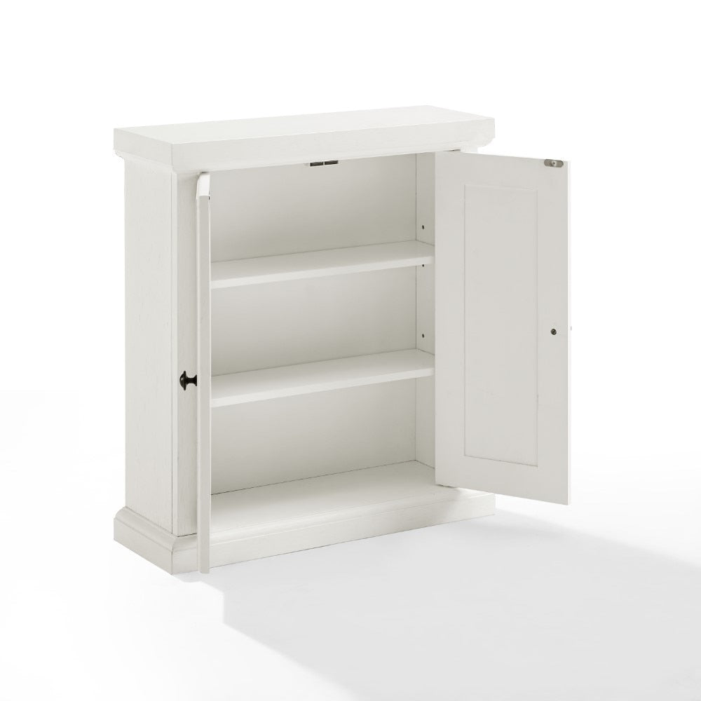 Crosley Furniture - Seaside Wall Cabinet Distressed White - CF7020-WH veiw 4
