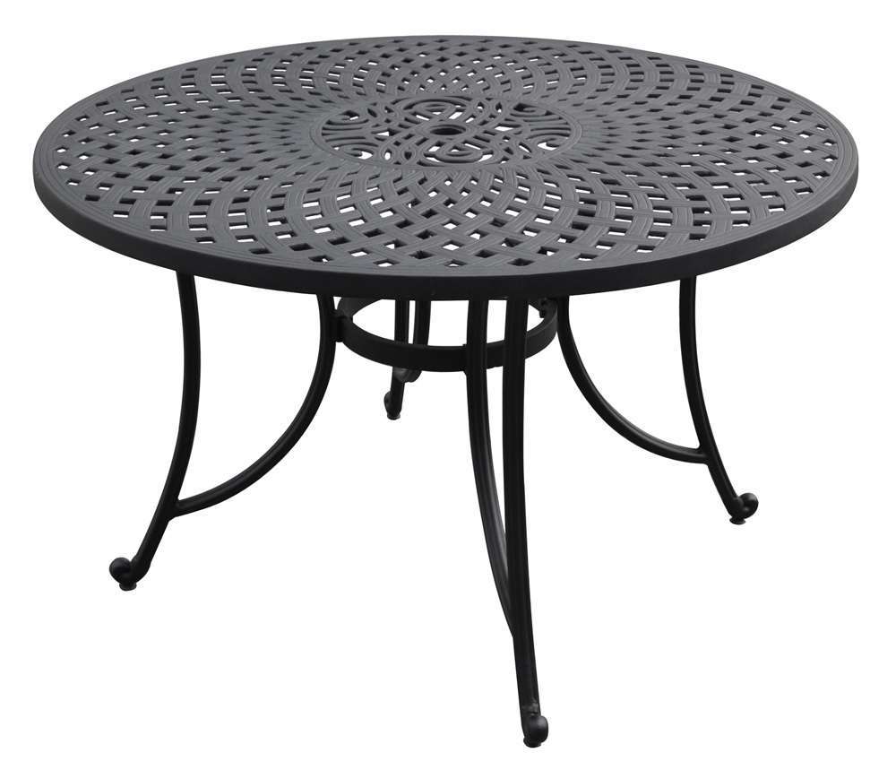 Crosley Furniture - Sedona 48in Cast Aluminum Dining Table in Charcoal Black Finish - CO600148-BK veiw 1