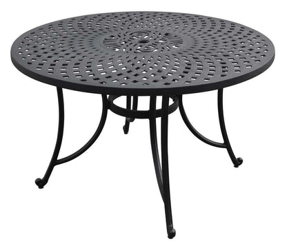 Crosley Furniture - Sedona 48in Cast Aluminum Dining Table in Charcoal Black Finish - CO600148-BK veiw 1