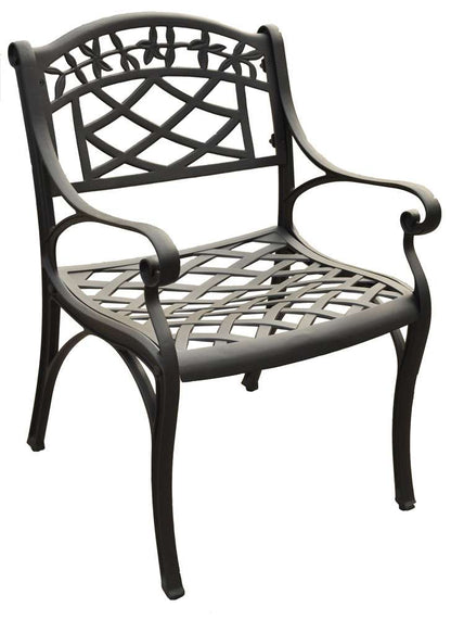 Crosley Furniture - Sedona Cast Aluminum Arm Chair in Charcoal Black Finish (Set of 2) - CO6101-BK veiw 1