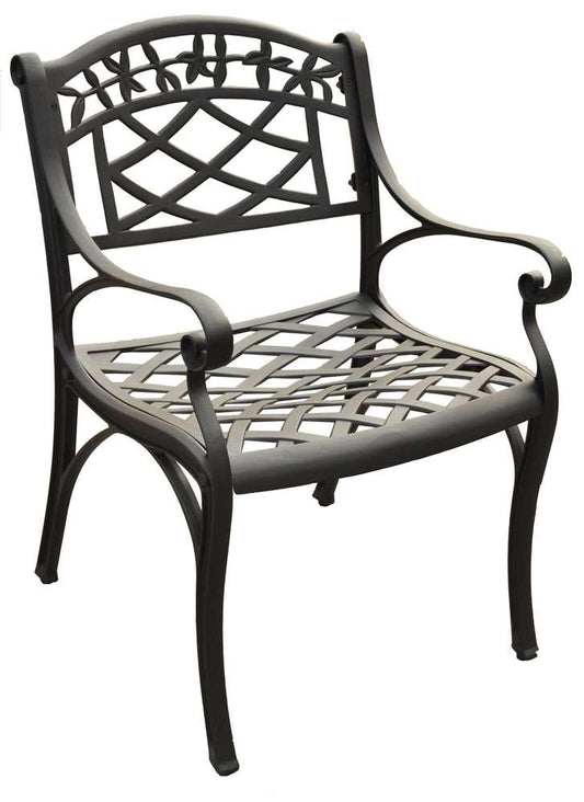 Crosley Furniture - Sedona Cast Aluminum Arm Chair in Charcoal Black Finish (Set of 2) - CO6101-BK veiw 1