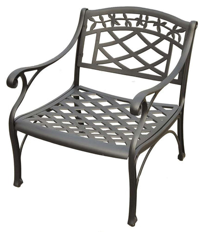 Crosley Furniture - Sedona Cast Aluminum Club Chair in Charcoal Black Finish - CO6103-BK veiw 1