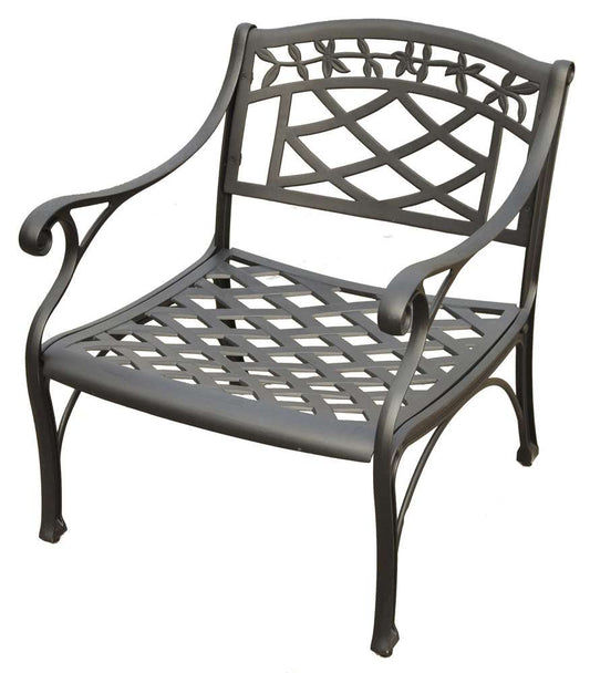 Crosley Furniture - Sedona Cast Aluminum Club Chair in Charcoal Black Finish - CO6103-BK veiw 1