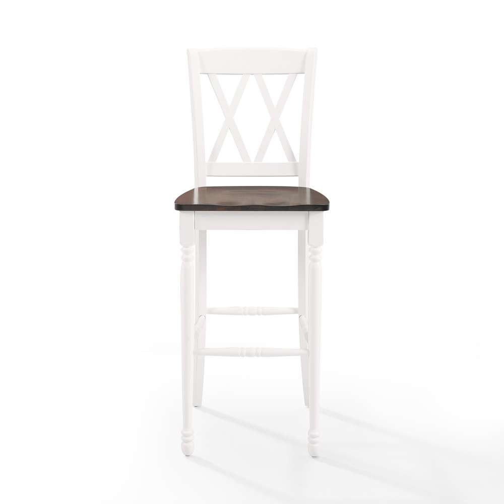 Crosley Furniture - Shelby 2Pc Bar Stool Set Distressed White - 2 Stools - CF501030-WH veiw 5