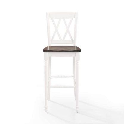 Crosley Furniture - Shelby 2Pc Bar Stool Set Distressed White - 2 Stools - CF501030-WH veiw 5
