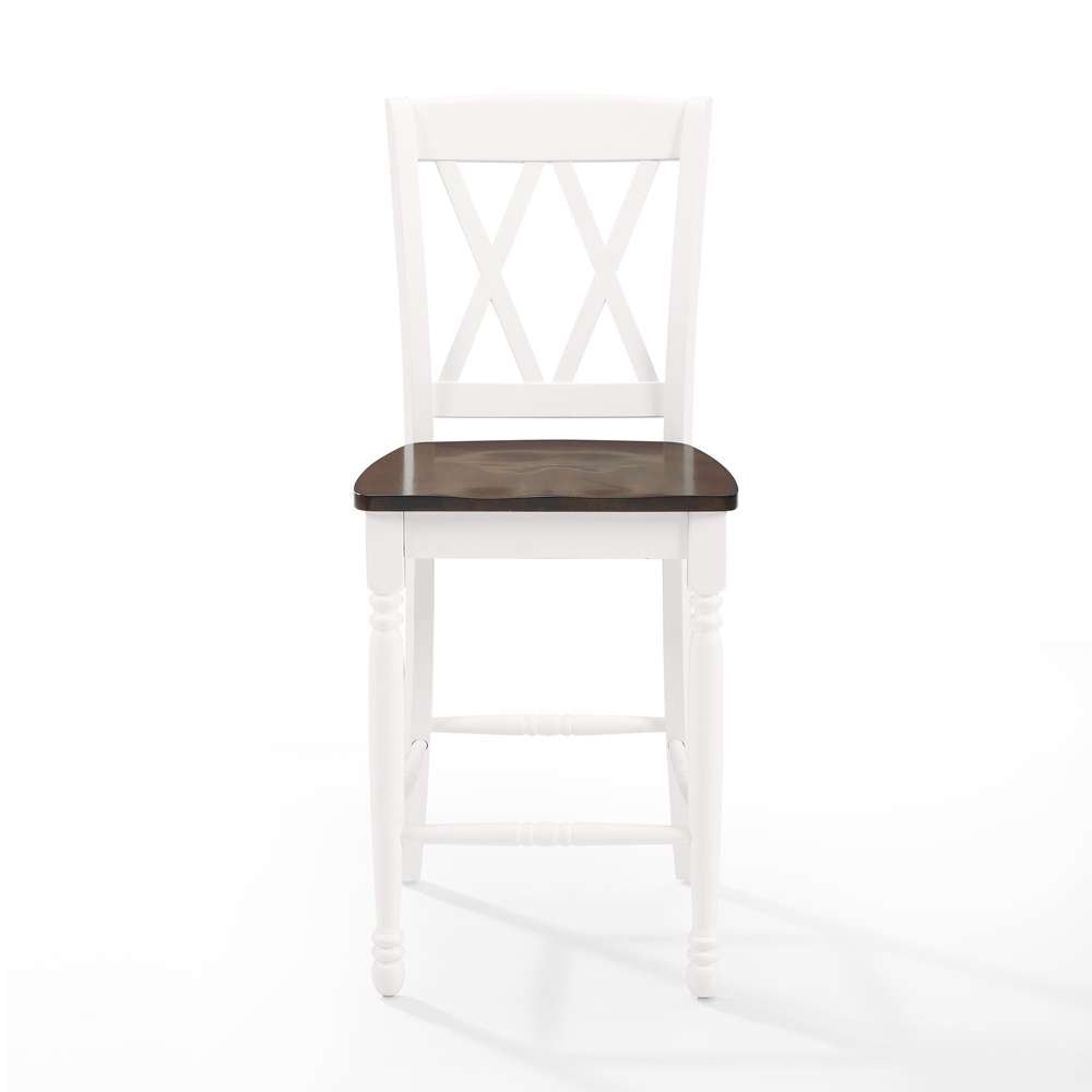 Crosley Furniture - Shelby 2Pc Counter Stool Set Distressed White - 2 Stools - CF501024-WH veiw 5