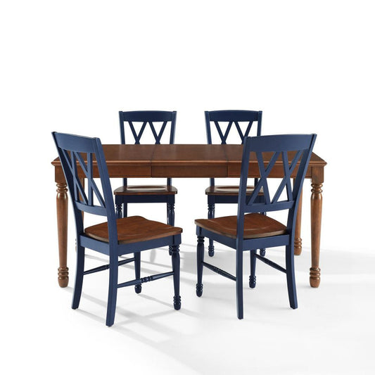 Crosley Furniture - Shelby 5-Piece Dining Table Set For 4 - Table & 4 Chairs - KF20003-NV view 2