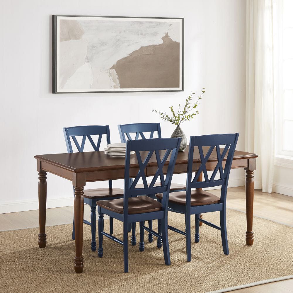 Crosley Furniture - Shelby 5-Piece Dining Table Set For 4 - Table & 4 Chairs - KF20003-NV view 6