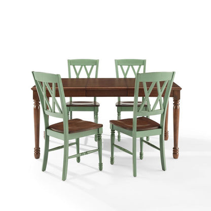 Crosley Furniture - Shelby 5-Piece Dining Table Set For 4 - Table & 4 Chairs - KF20003-TL view 2