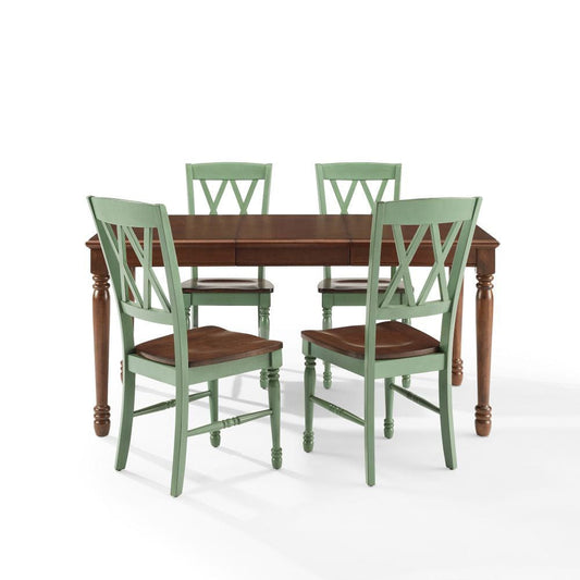Crosley Furniture - Shelby 5-Piece Dining Table Set For 4 - Table & 4 Chairs - KF20003-TL view 2